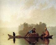 George Caleb Bingham Fur hand put on boots on the Missouri oil painting reproduction